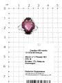 Кольцо из серебра с пл.кварцем цв.александрит родированное
