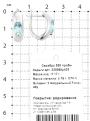 Серьги из серебра с нат.sky топазом родированные