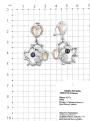 Серьги из серебра с перламутром и культ. жемчугом родированные