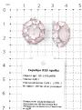 Серьги из серебра с нат.розовым агатом родированные