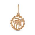Подвеска из золочёного серебра - Телец