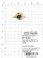 Кольцо из золочёного серебра с нат. агатом цв. зелёный и фианитами