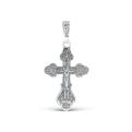 Крест из чернёного серебра - 3,5 см