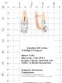 Серьги из золочёного серебра с бриллиантами,фианитами и родированием