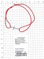 Браслет текстильный с элементом из родированного серебра - Крест