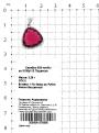 Подвеска из серебра с пл.кварцем цв.рубин и фианитами родированная