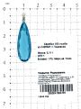Подвеска из серебра с пл.кварцем цв.топаз родированная
