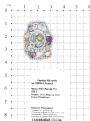 Кольцо из серебра с пл.кварцем цв.микс и фианитами родированное