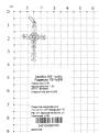 Подвеска-крест из серебра с фианитами родированная