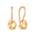 Серьги детские из золочёного серебра