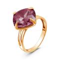 Кольцо из золочёного серебра с кристаллом Swarovski Античный розовый
