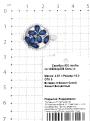 Кольцо из серебра с фианитами родированное