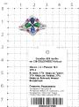 Кольцо из серебра с пл.кварцем цв.гранат,сапфир,зелёный и фианитами родированное