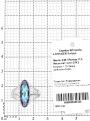 Кольцо из серебра с гт.кварцем цв.мистик-топаз родированное