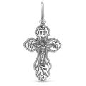 Крест из чернёного серебра - 3,7 см