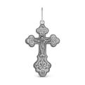 Крест из чернёного серебра - 3,7 см