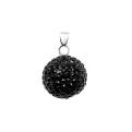 Подвеска из серебра с кристаллами Swarovski родированная