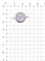 Кольцо из серебра с пл.кварцем цв.лунный желтый родированное - фото №2