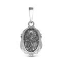 Подвеска из чернёного серебра - св.Матрона