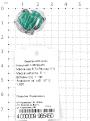 Кольцо из серебра с нат.амазонитом родированное