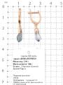 Серьги из золочёного серебра с кристаллами Swarovski
