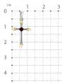Подвеска-крест из серебра с нат.гранатом и золочением родированная
