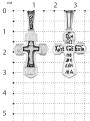 Крест из чернёного серебра - 3,2 см