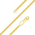 Цепь из золочёного серебра - Двойная панцирная, 55 см
