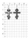 Крест из серебра с частичным чернением родированный