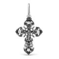 Крест из чернёного серебра  - 3,8 см