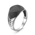 Печатка мужская из чернёного серебра