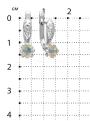 Серьги из серебра с нат. эфиопскими опалами и фианитами родированные