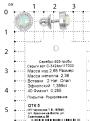 Серьги-пусеты из серебра с нат.эфиопским опалом и фианитами родированные