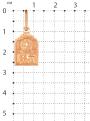 Подвеска-икона из золочёного серебра - св.Николай Чудотворец