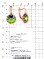 Серьги из золочёного серебра с кристаллами Swarovski Мистик зелёный