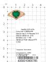 Кольцо из золочёного серебра с нат.зелёным агатом