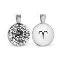 Подвеска кулон знак зодиака Овен серебро с фианитами и покрытием клиар амулет купить