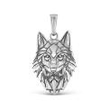 Подвеска из чернёного серебра - Волк