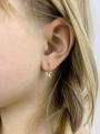 Серьги детские из золочёного серебра