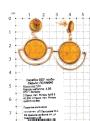 Серьги из золочёного серебра с нат.пресс.янтарём