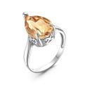 Кольцо из серебра с кристаллом Свет колорадо топаз родированное
