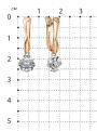 Серьги из золочёного серебра с бриллиантами и родированием