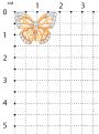 Подвеска из золочёного серебра с фианитами и родированием - Бабочка