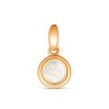 Подвеска из золочёного серебра с нат.перламутром