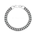 Браслет из чернёного серебра - Порш, 22 см