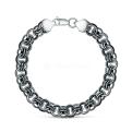 Браслет из чернёного серебра - Хельм