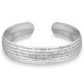 Браслет жесткий из чернёного серебра - Живый в помощи Псалом 90