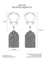 Брелок религиозный из чернёного серебра - Молитва водителя