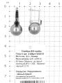 Серьги из серебра с  жемчугом и фианитами родированные