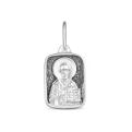 Подвеска-икона из чернёного серебра - святой Николай Чудотворец